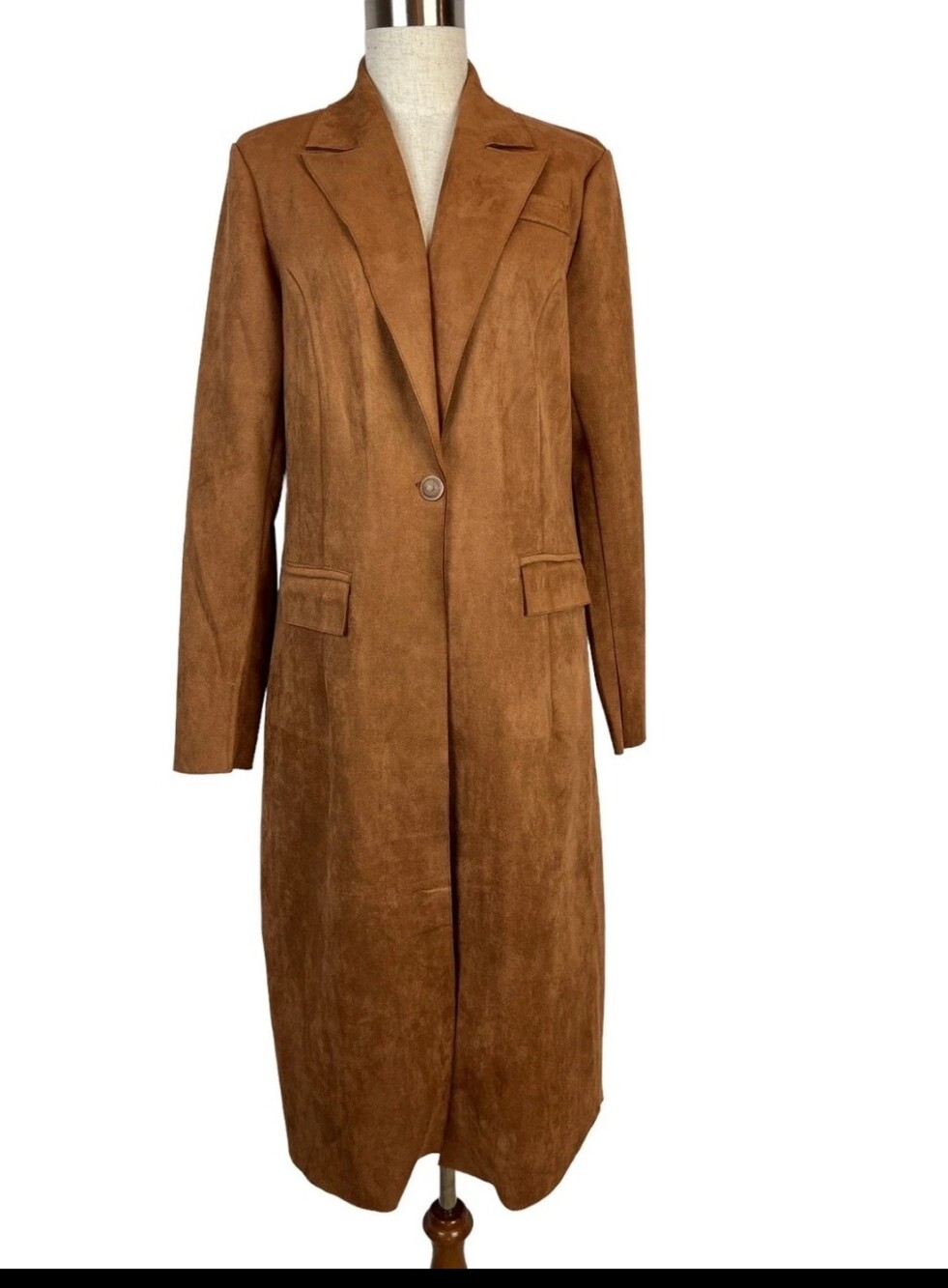 NWOT Solitaire Faux Suede Coat